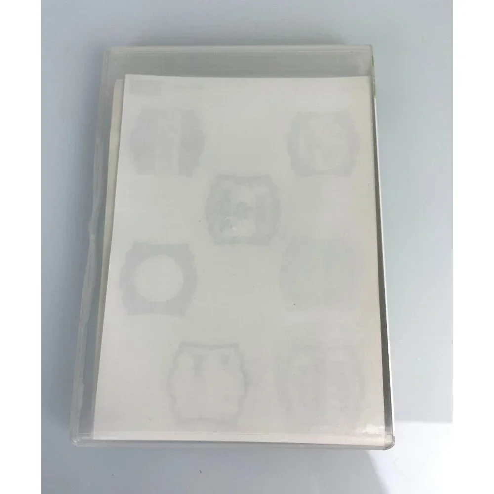 Stampin' Up! Label Love, Set of 7 Rubber Stamps, Gift Tags Wedding Birthday Baby